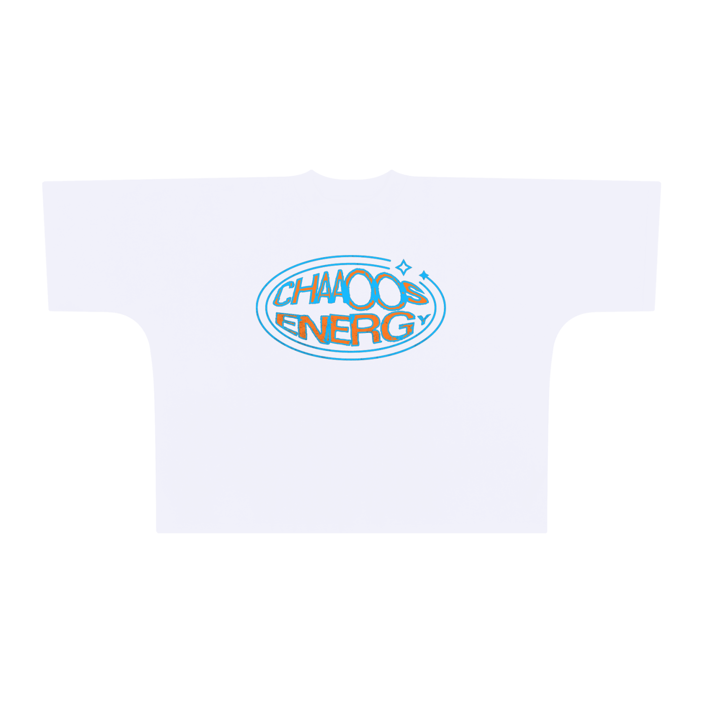 CHAOS ENERGY Cut Boxy Tee - Unique Emotional Streetwear | Premium THIO