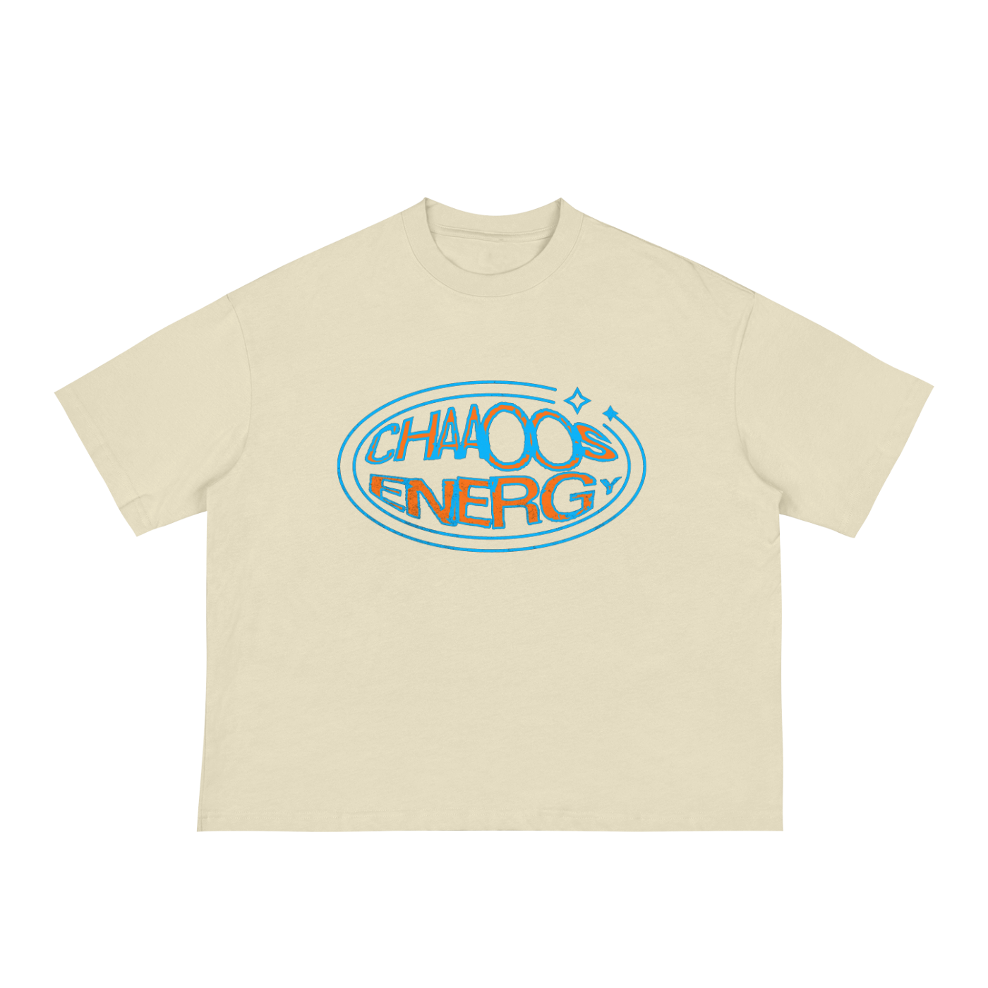 CHAOS ENERGY Boxy Tee - Emotional Streetwear | 230 GSM Cotone - THIO