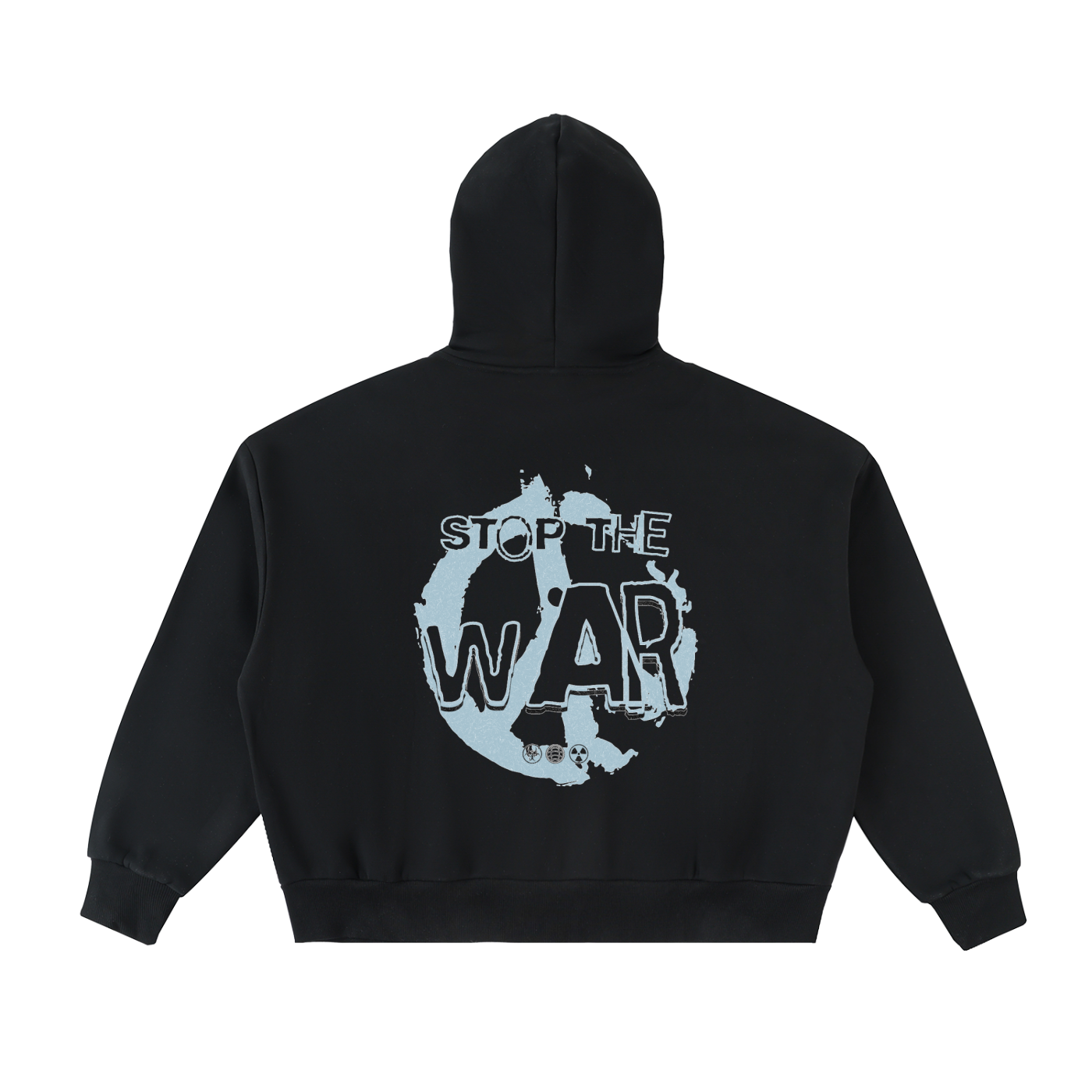 Fleeced Full-Zip Boxy Hoodie THIO