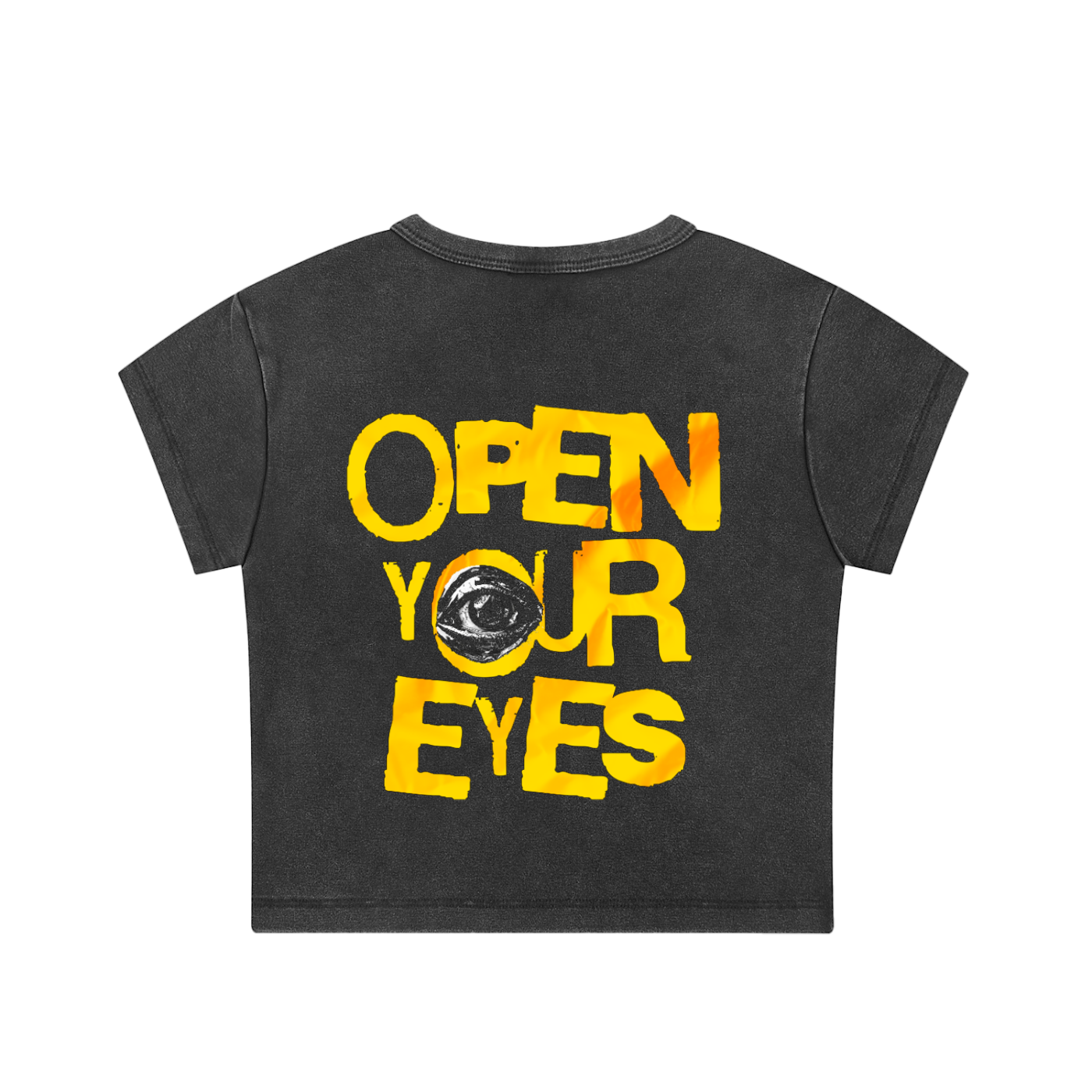 OPEN YOUR EYES Crop Top -OPEN YOUR EYES Crop Top - Awareness Emotional Fashion | Authentic THIO