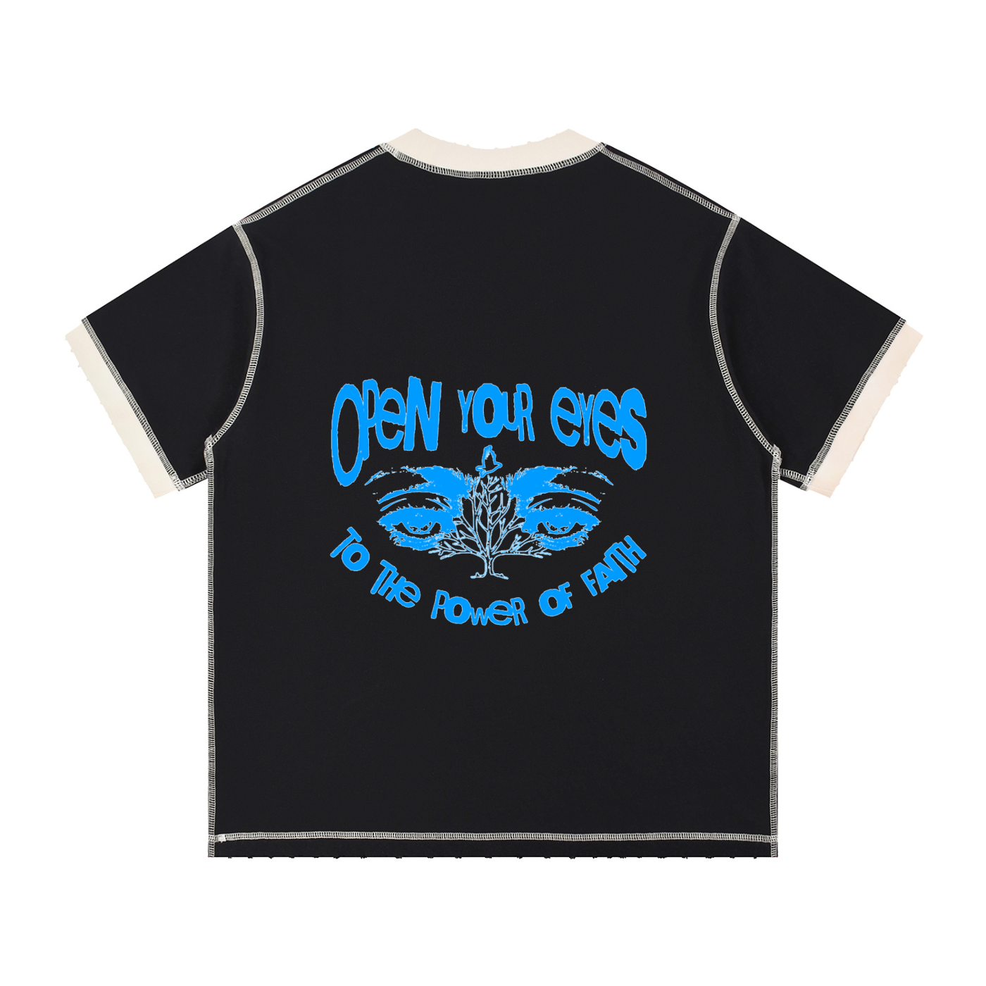 Contrast-Stitched Cotton T-Shirt ODMPOD