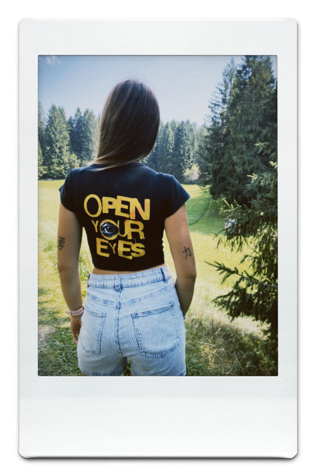 OPEN YOUR EYES Crop Top -OPEN YOUR EYES Crop Top - Awareness Emotional Fashion | Authentic THIO THIO
