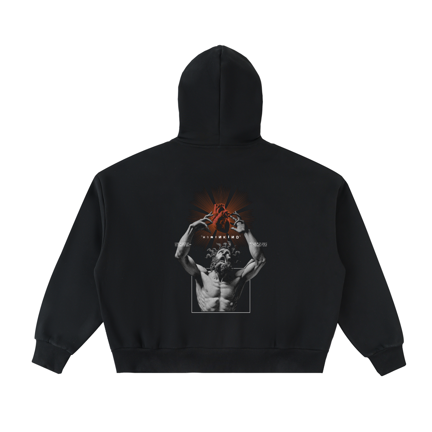 Fleeced Full-Zip Boxy Hoodie ODMPOD