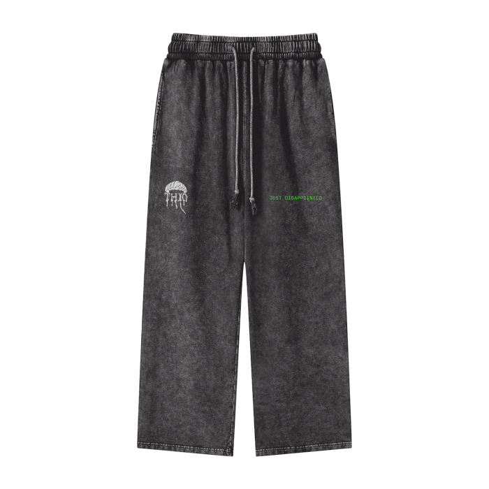 Pantaloni a gamba dritta lavaggio acido THIO - 360 GSM